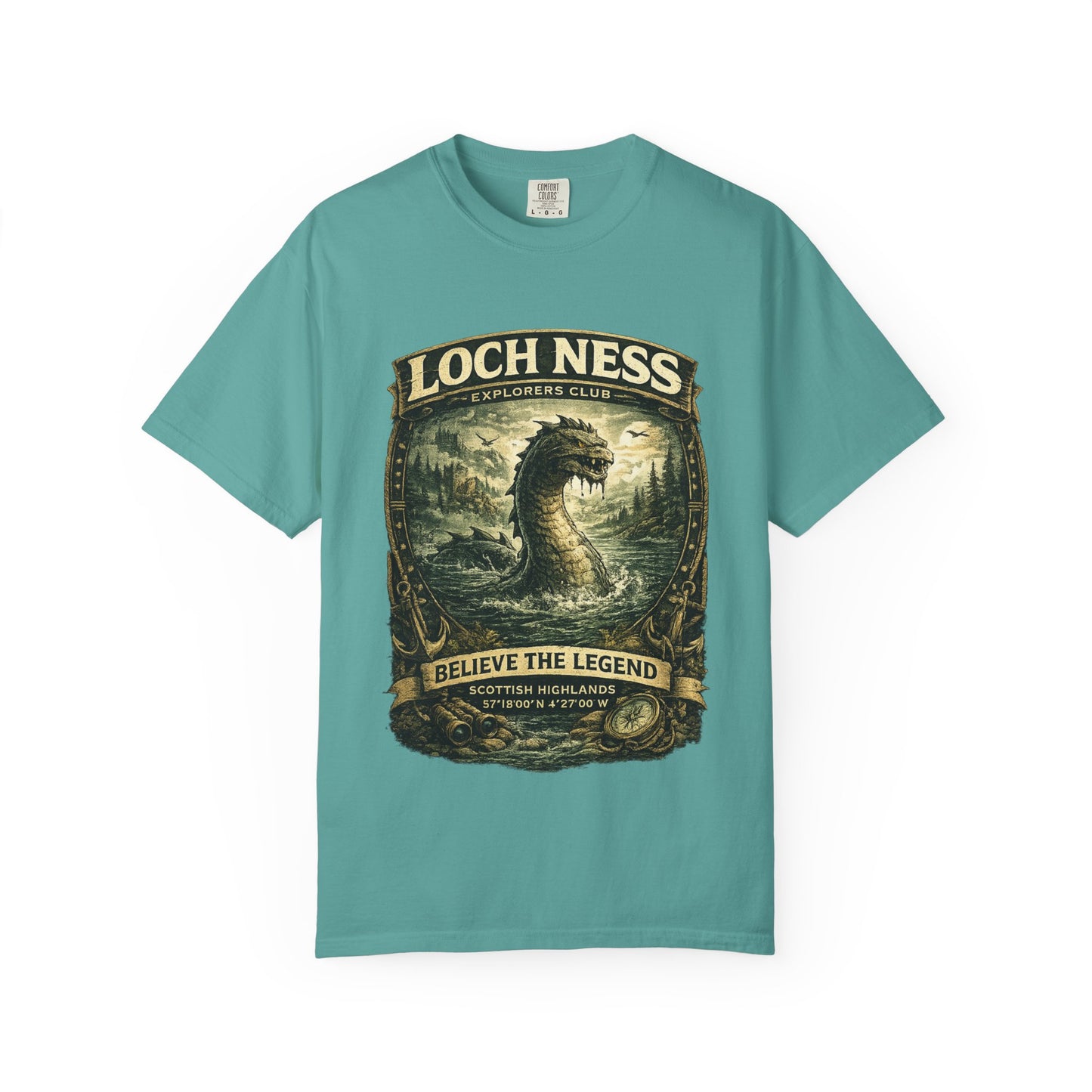 Loch Ness Monster T-Shirt — "Believe the Legend" Vintage Scottish Nessie Tee