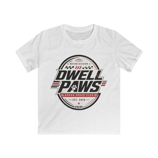Kids Tee — Dwell Paws Vintage Racing Club Graphic Shirt