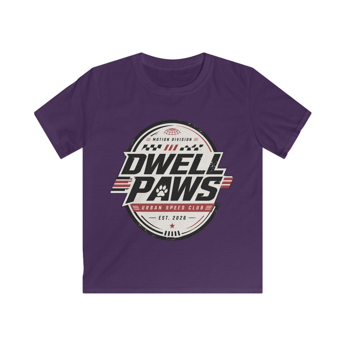 Kids Tee — Dwell Paws Vintage Racing Club Graphic Shirt