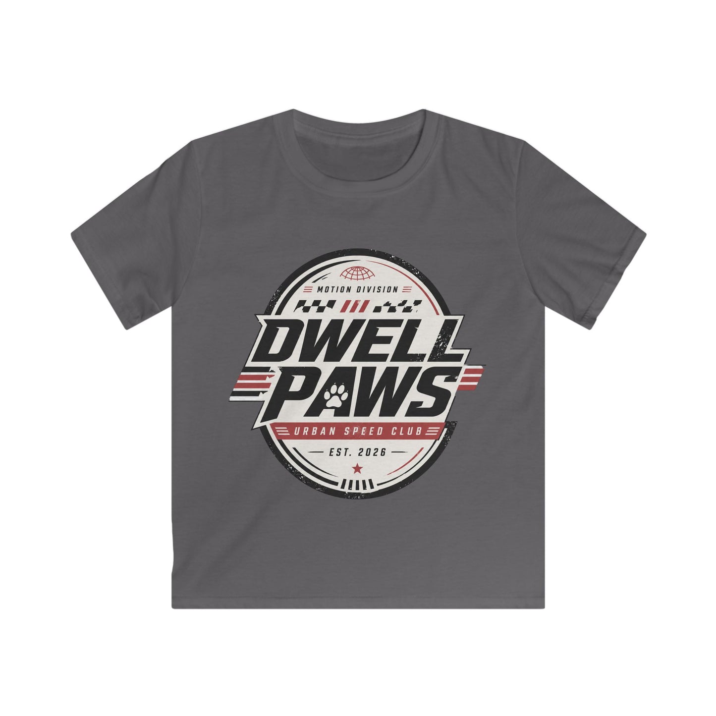 Kids Tee — Dwell Paws Vintage Racing Club Graphic Shirt