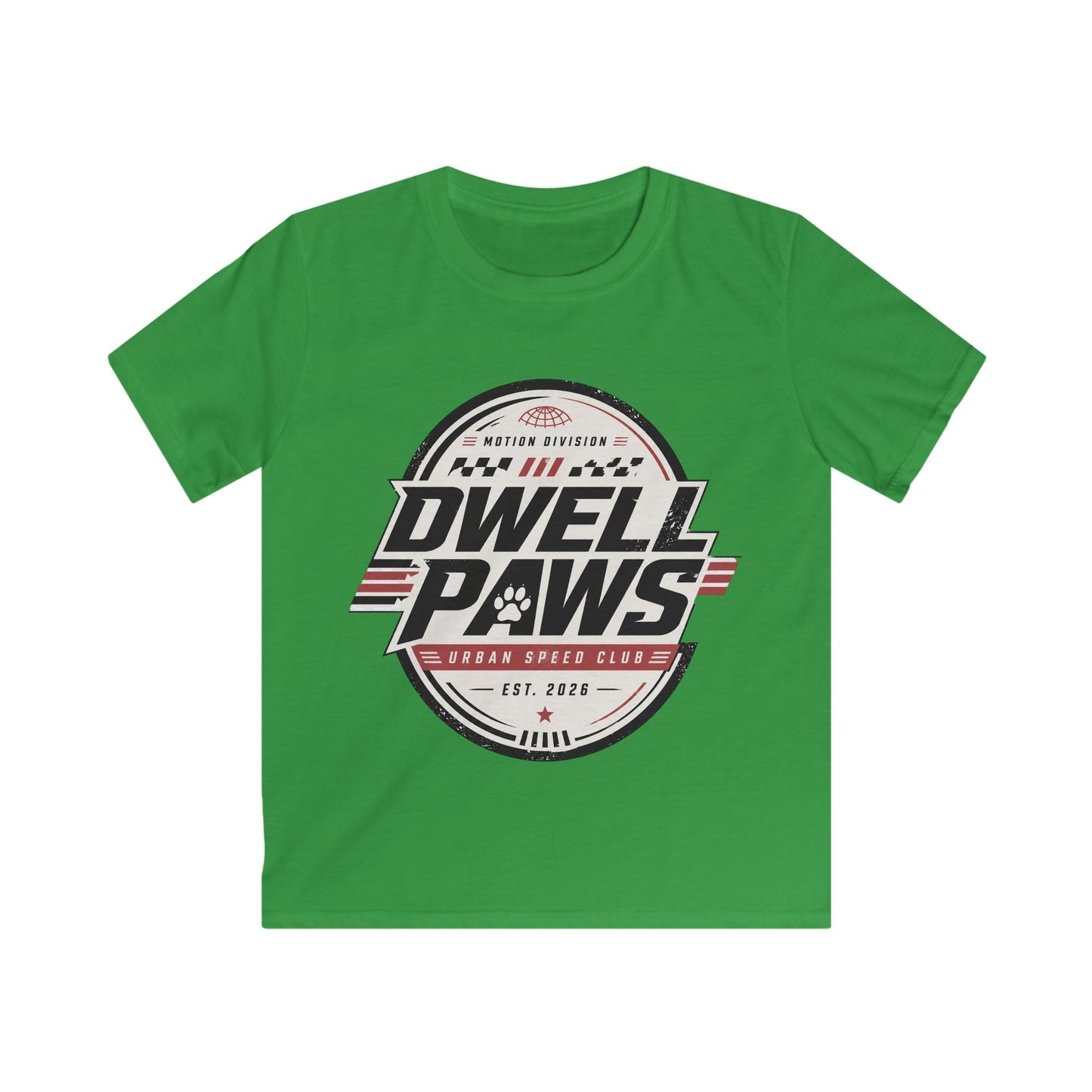Kids Tee — Dwell Paws Vintage Racing Club Graphic Shirt