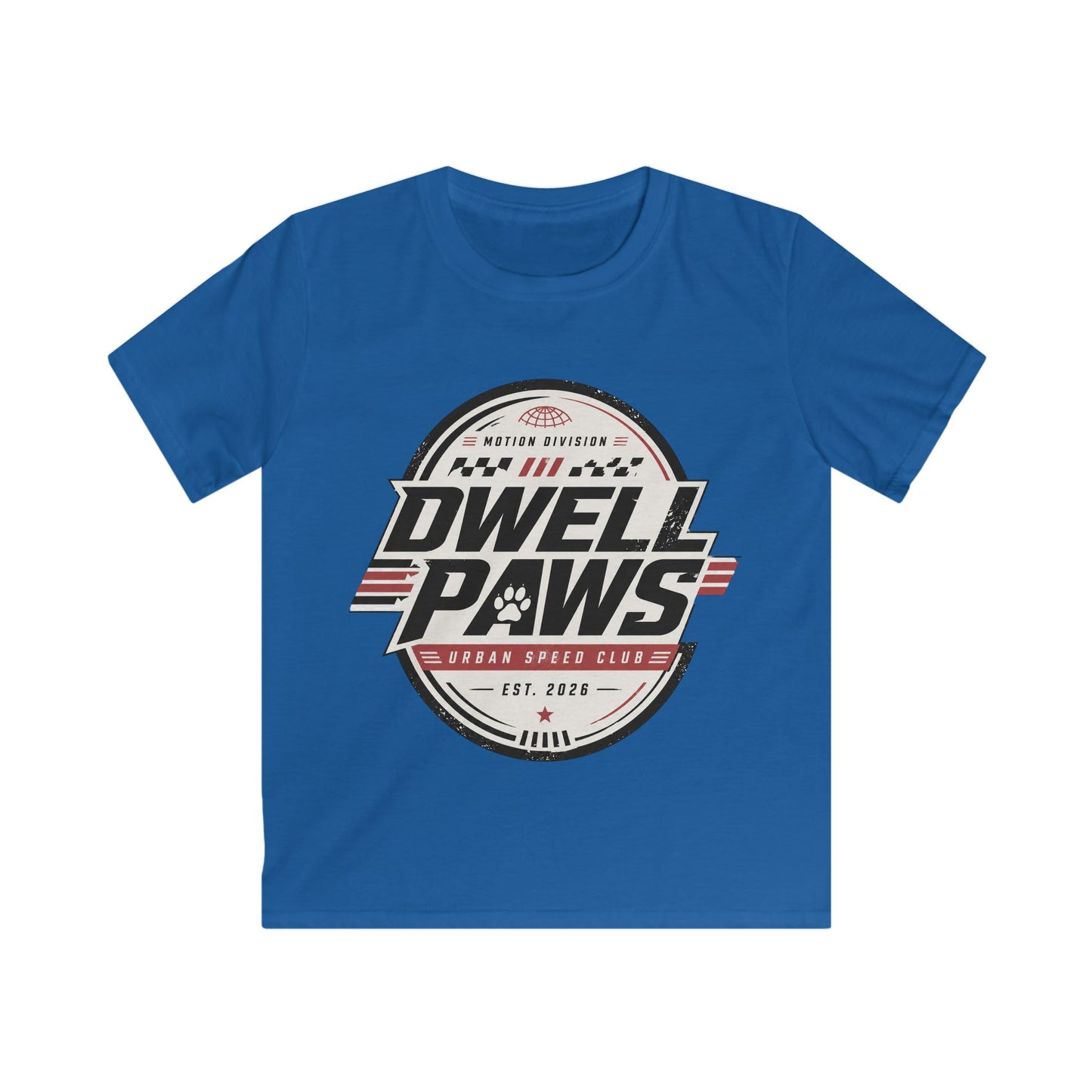 Kids Tee — Dwell Paws Vintage Racing Club Graphic Shirt