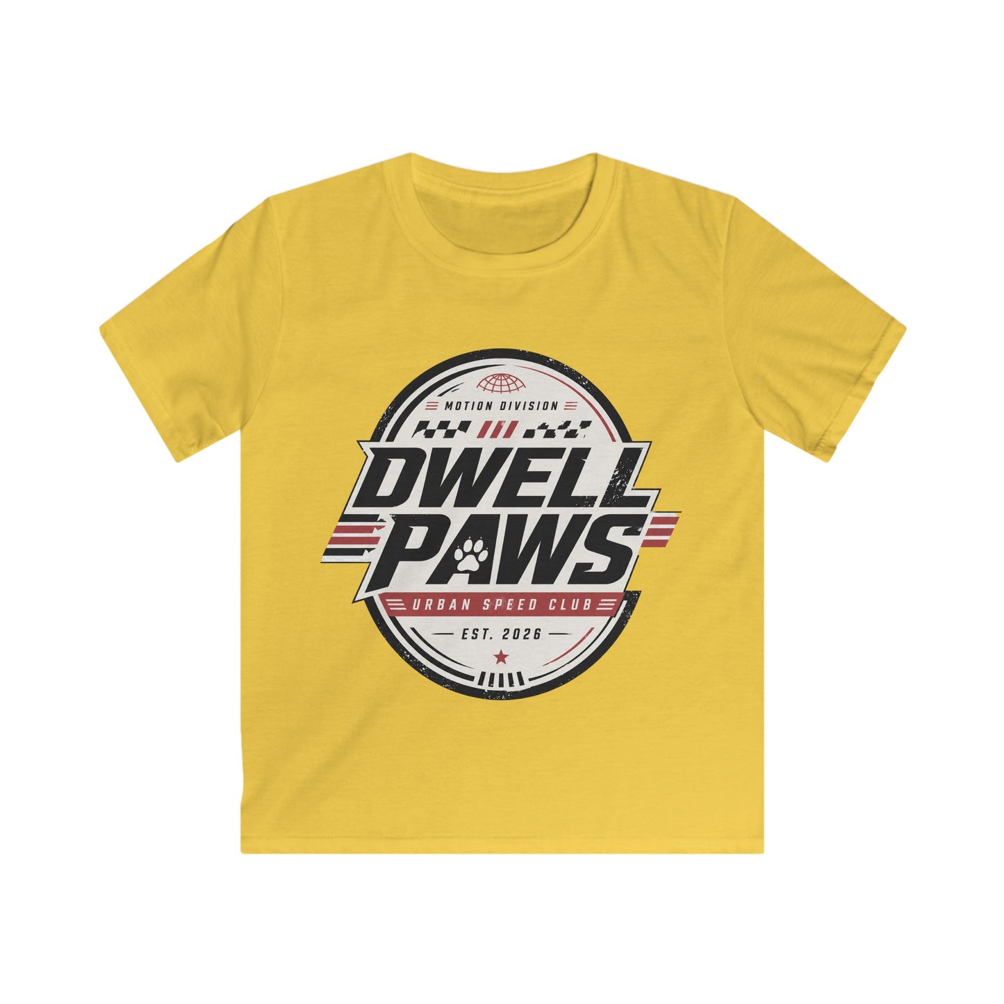 Kids Tee — Dwell Paws Vintage Racing Club Graphic Shirt
