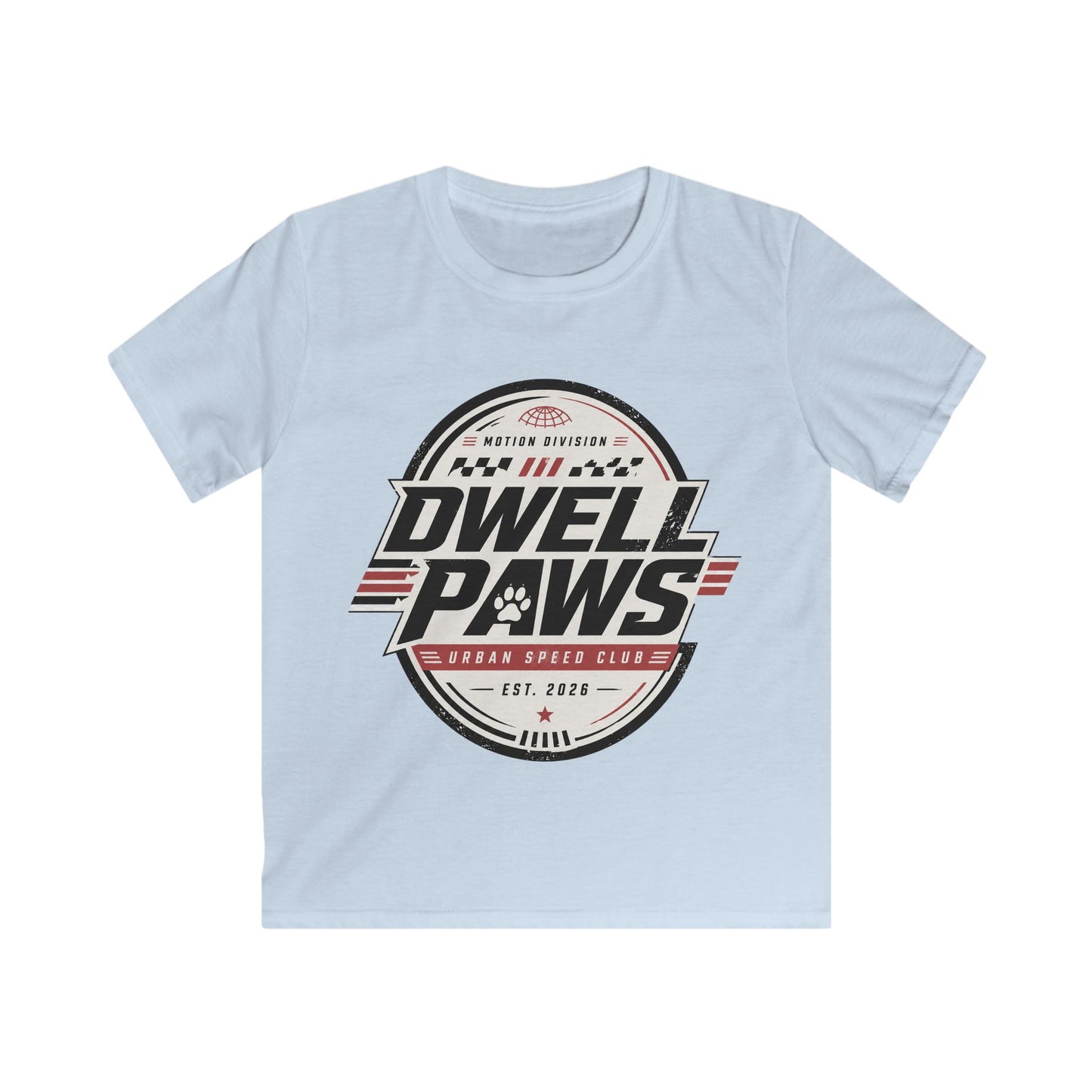 Kids Tee — Dwell Paws Vintage Racing Club Graphic Shirt