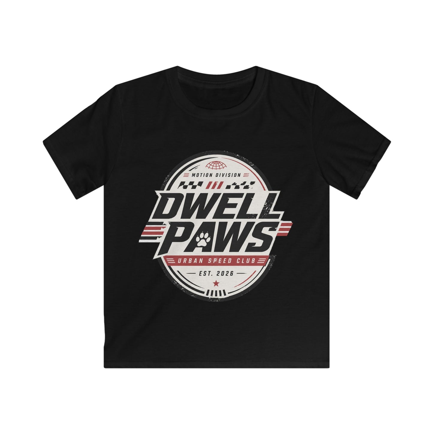 Kids Tee — Dwell Paws Vintage Racing Club Graphic Shirt