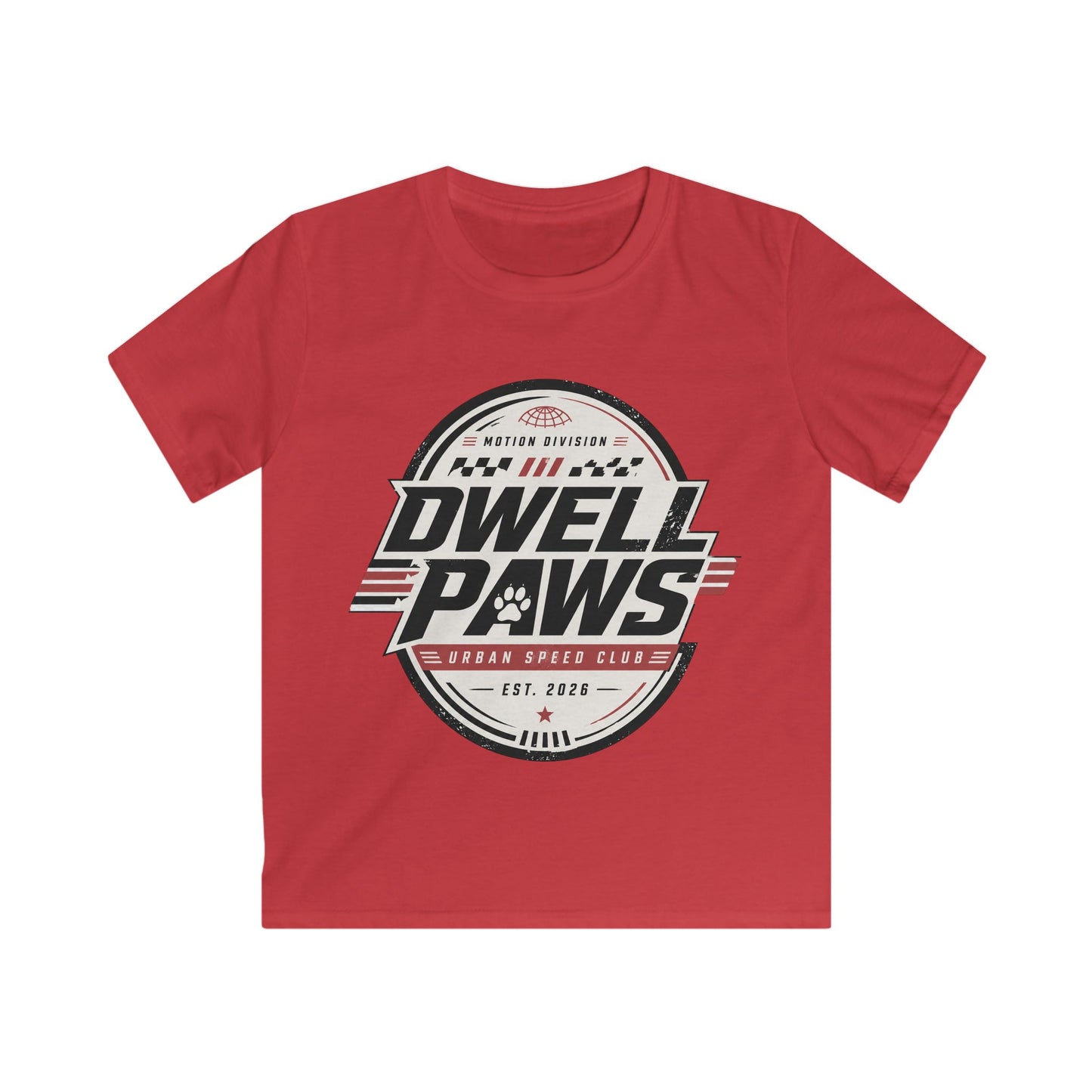 Kids Tee — Dwell Paws Vintage Racing Club Graphic Shirt