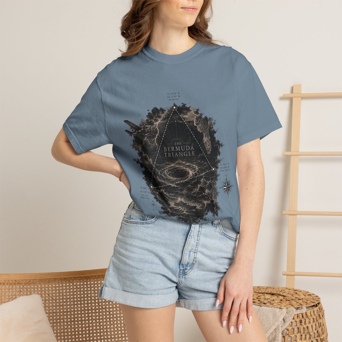 The Bermuda Triangle-Unisex Garment-Dyed T-shirt