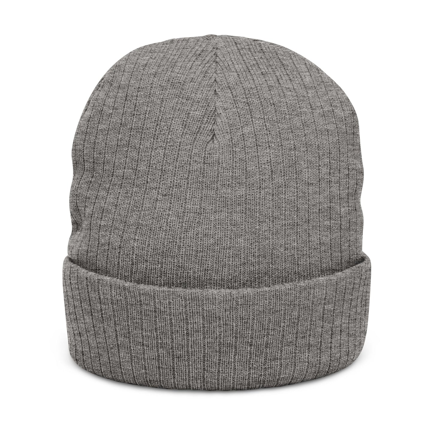 Dwell Paws Ribbed Knit Beanie (Embroidery)