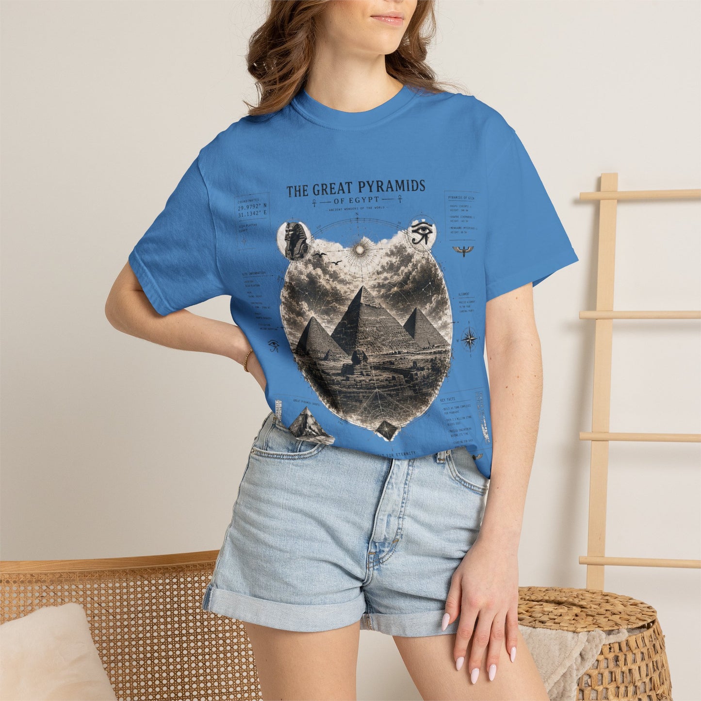 Pyramids Exploration T-Shirt — The Great Pyramids Vintage Graphic Tee