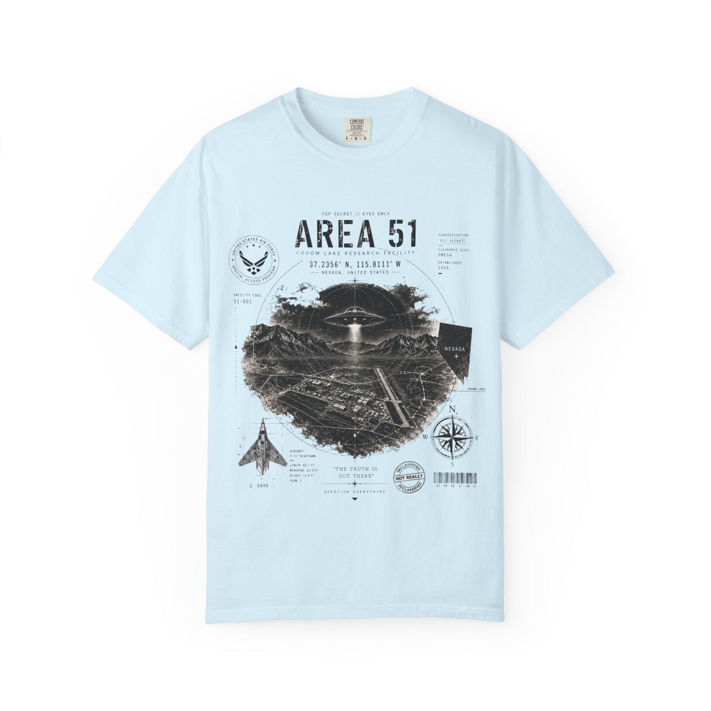 Area 51 - Unisex Garment-Dyed T-shirt