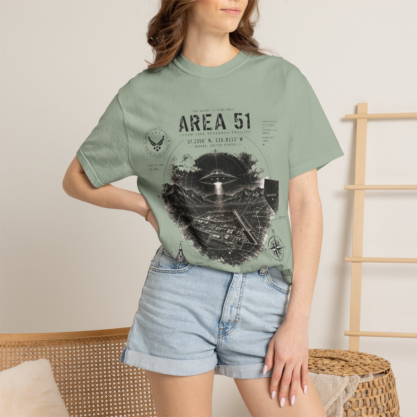 Area 51 - Unisex Garment-Dyed T-shirt