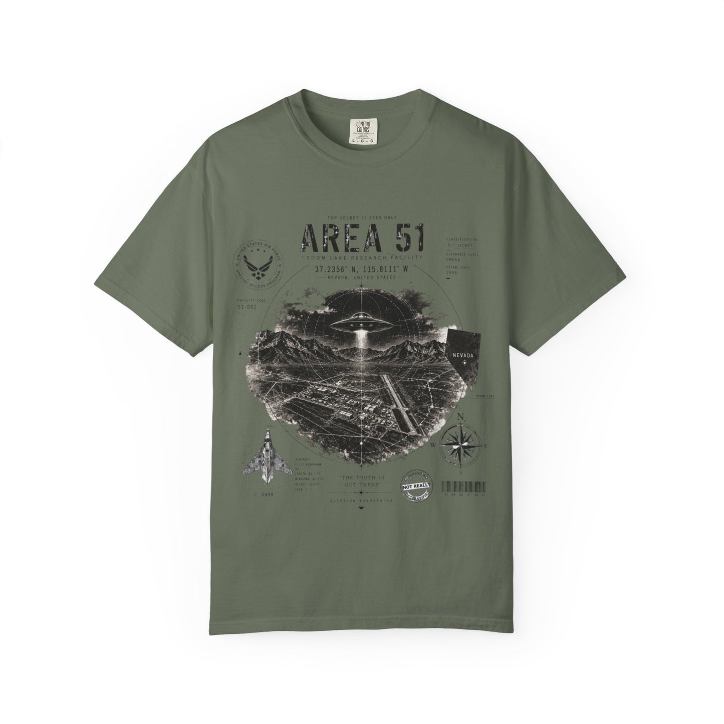 Area 51 - Unisex Garment-Dyed T-shirt
