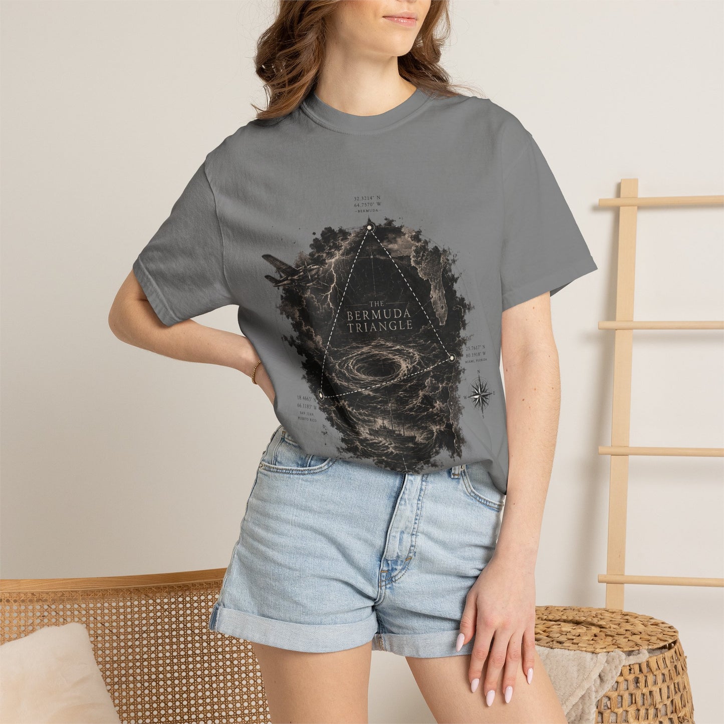 The Bermuda Triangle-Unisex Garment-Dyed T-shirt