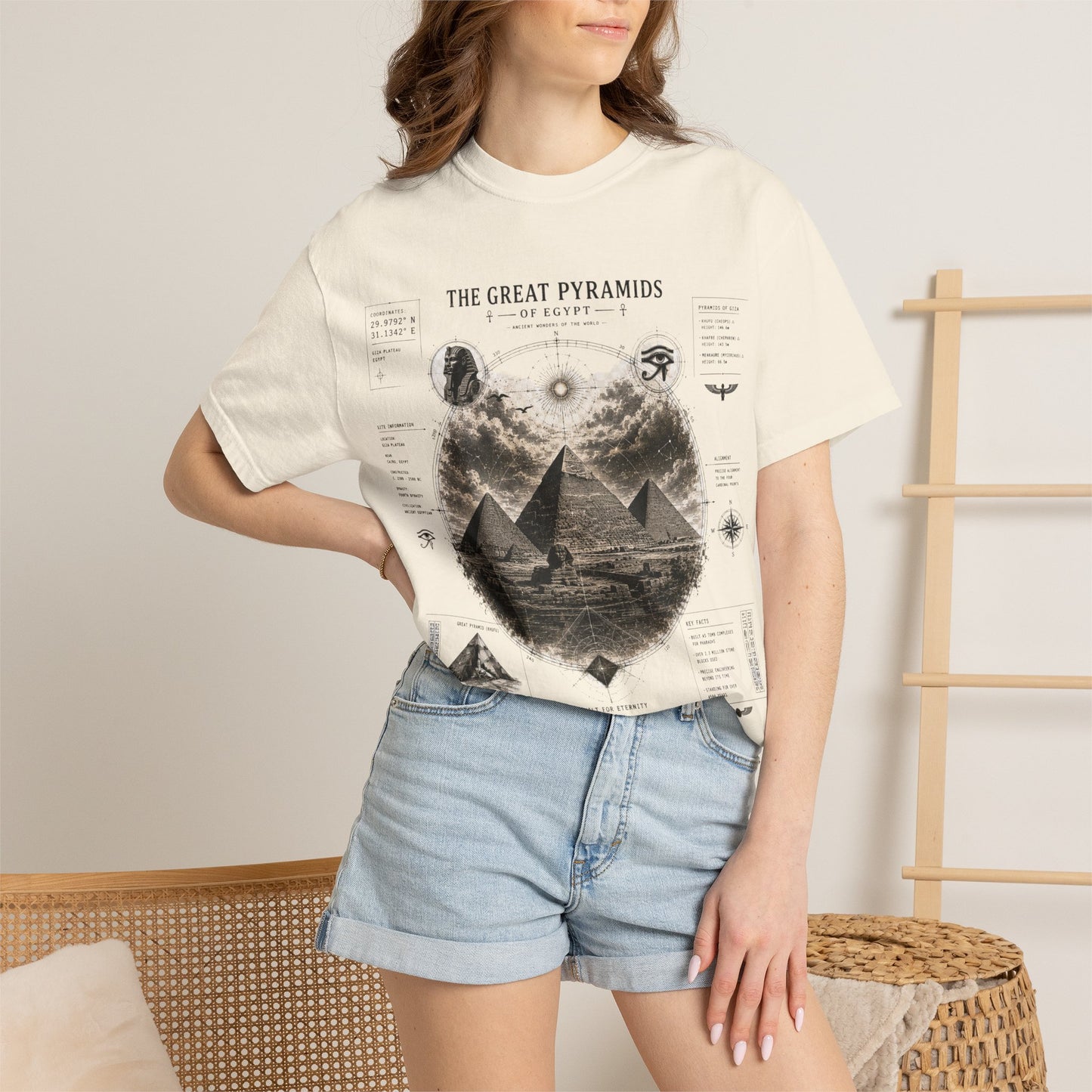 Pyramids Exploration T-Shirt — The Great Pyramids Vintage Graphic Tee