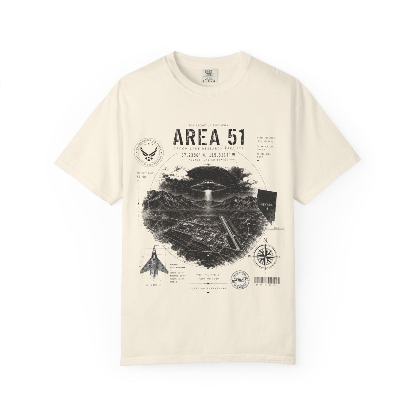 Area 51 - Unisex Garment-Dyed T-shirt