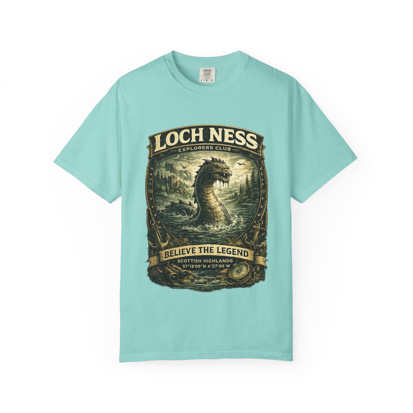 Loch Ness Monster T-Shirt — "Believe the Legend" Vintage Scottish Nessie Tee