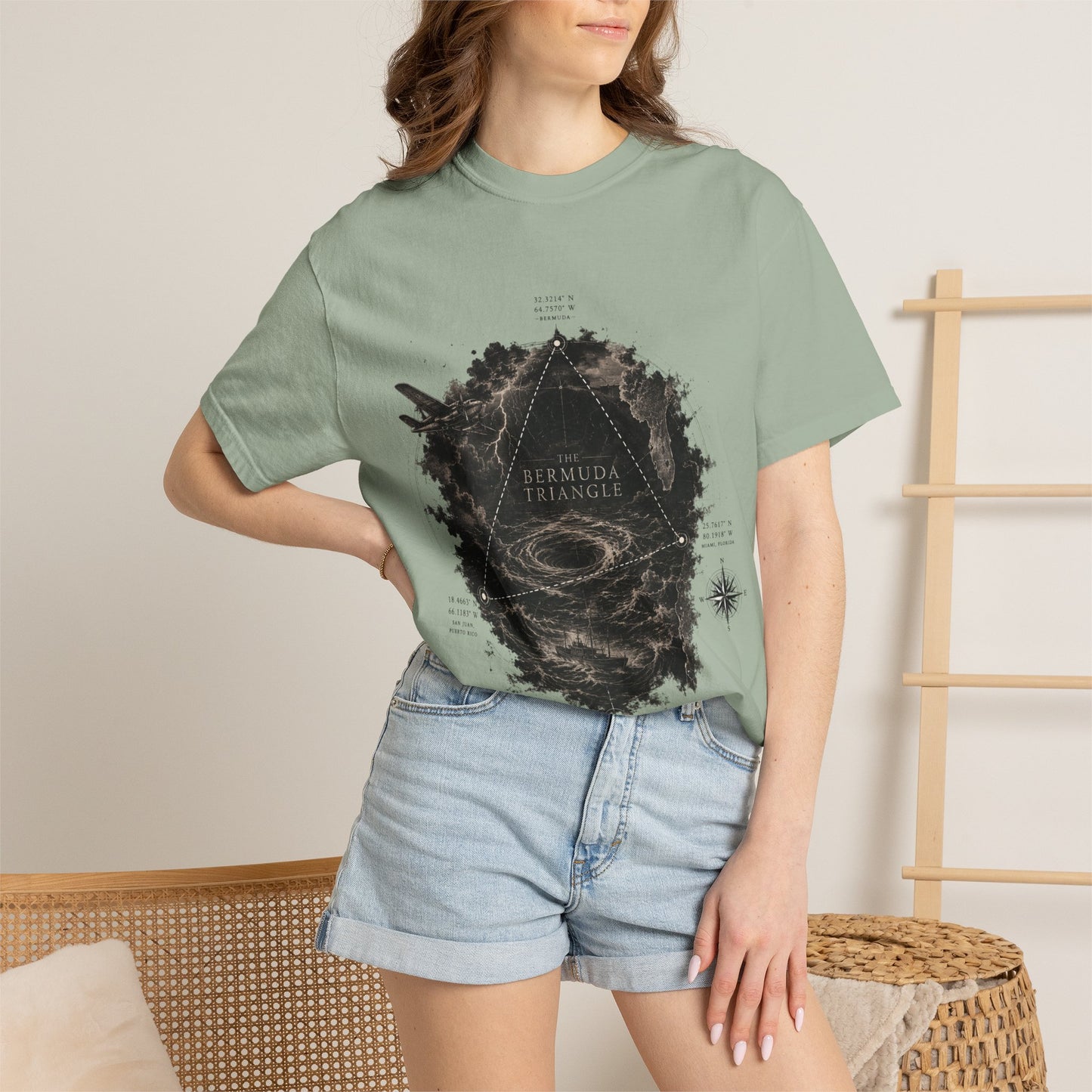 The Bermuda Triangle-Unisex Garment-Dyed T-shirt