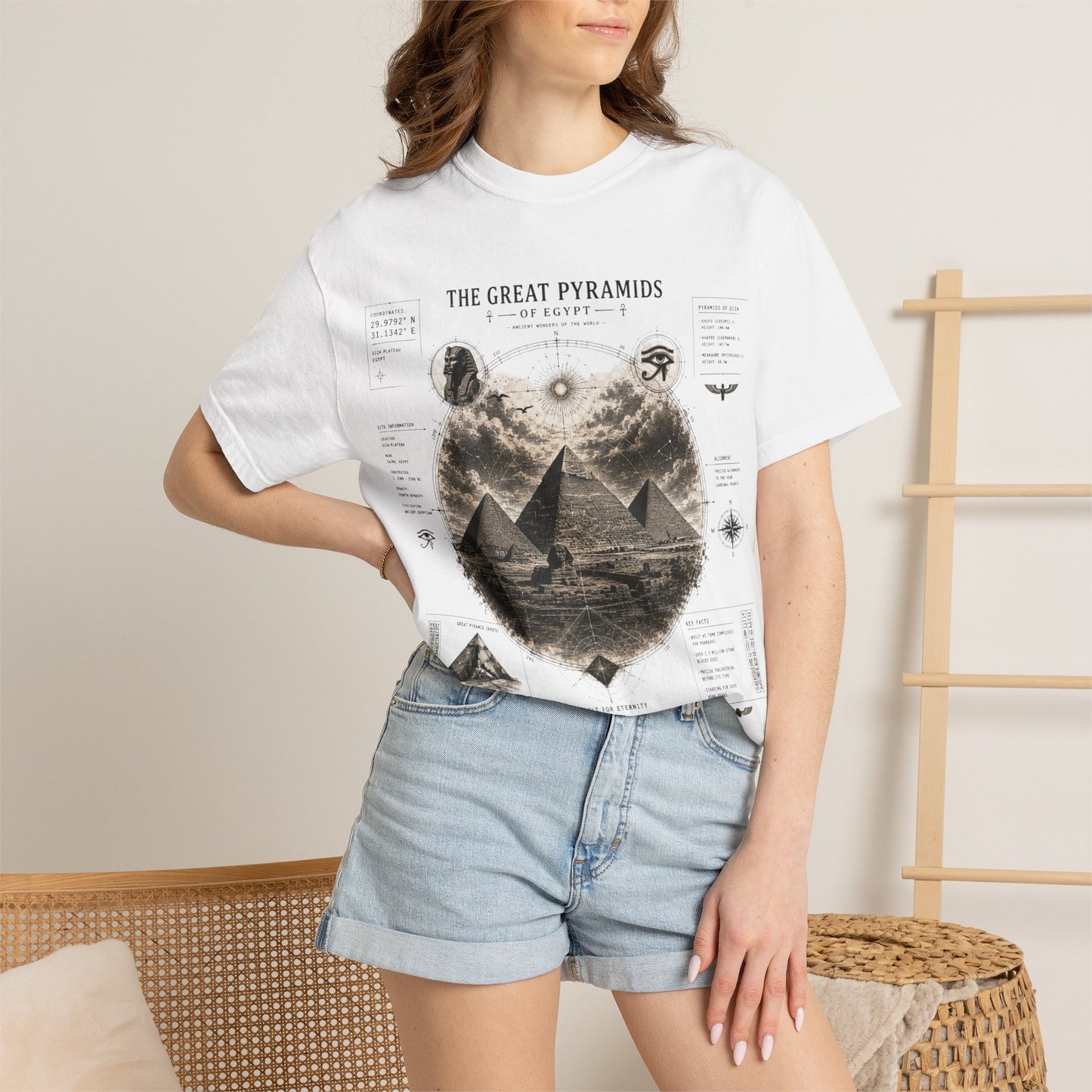 Pyramids Exploration T-Shirt — The Great Pyramids Vintage Graphic Tee