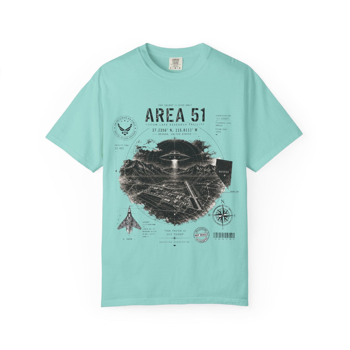 Area 51 - Unisex Garment-Dyed T-shirt