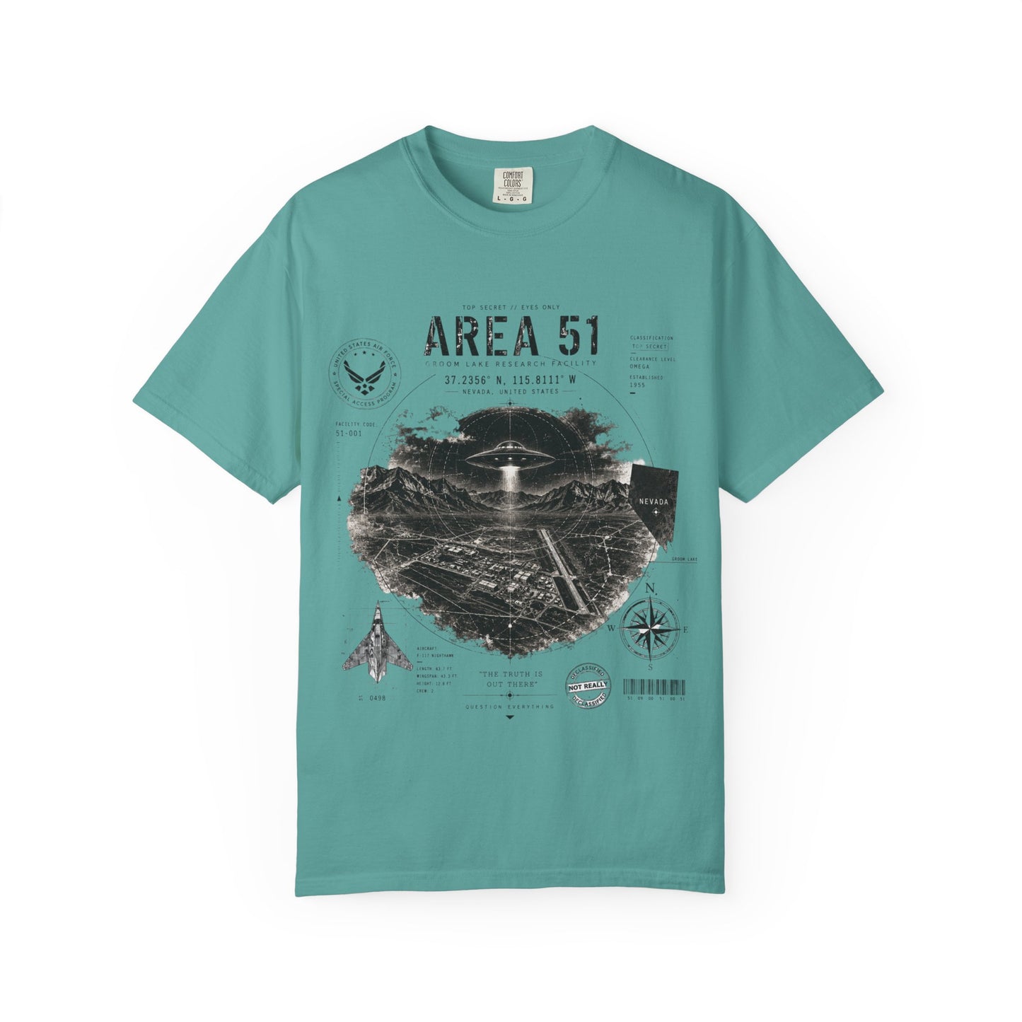 Area 51 - Unisex Garment-Dyed T-shirt