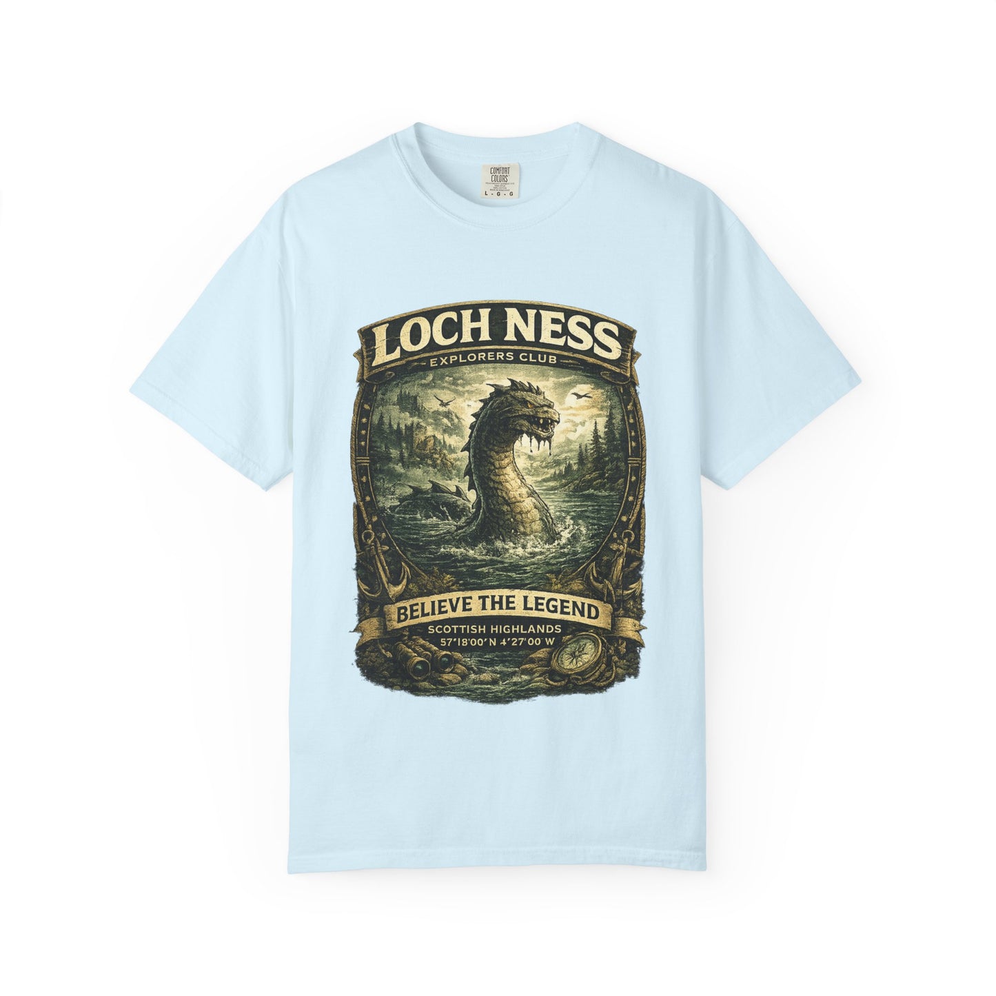 Loch Ness Monster T-Shirt — "Believe the Legend" Vintage Scottish Nessie Tee