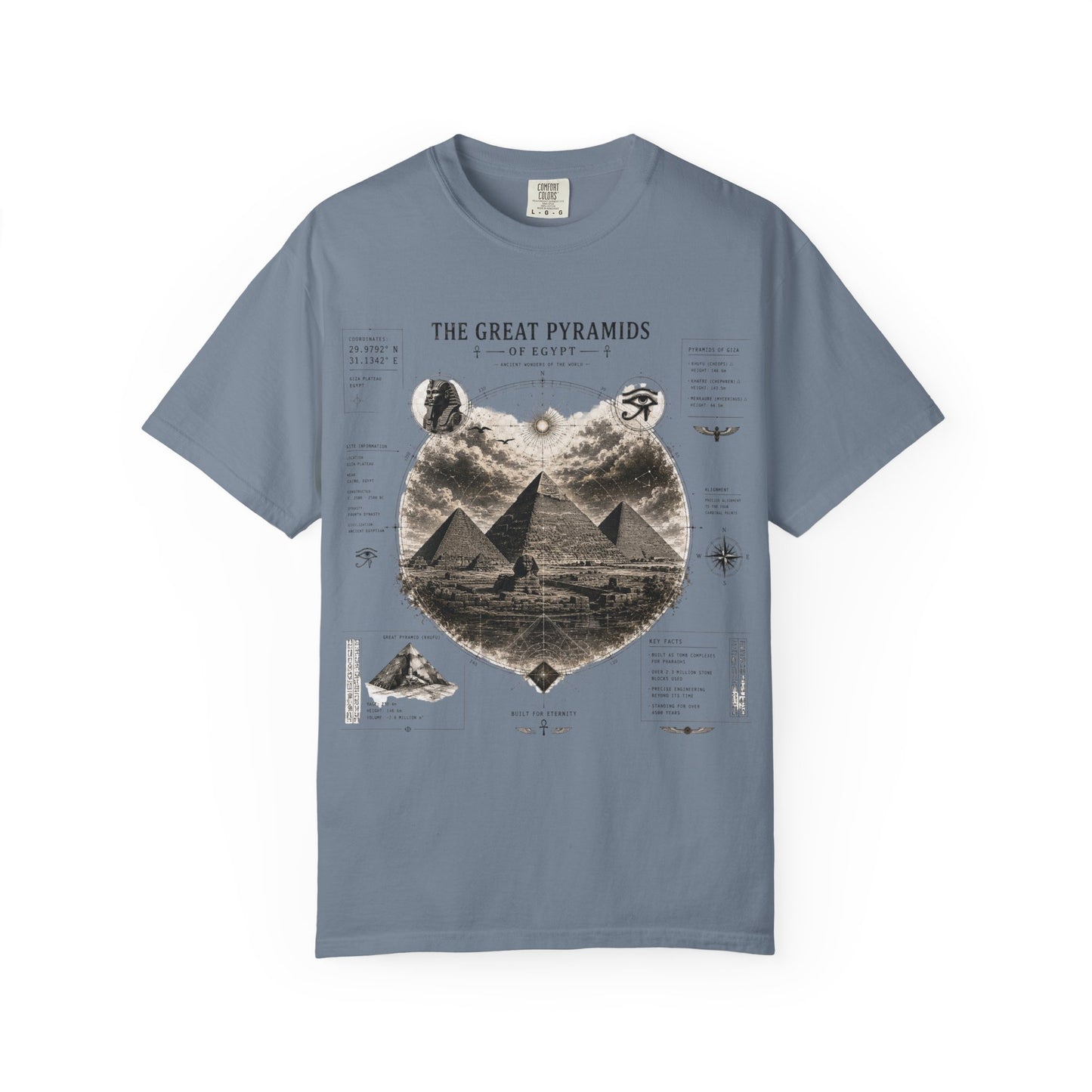 Pyramids Exploration T-Shirt — The Great Pyramids Vintage Graphic Tee