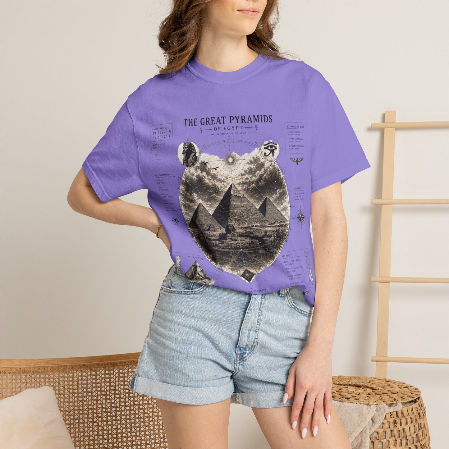 Pyramids Exploration T-Shirt — The Great Pyramids Vintage Graphic Tee