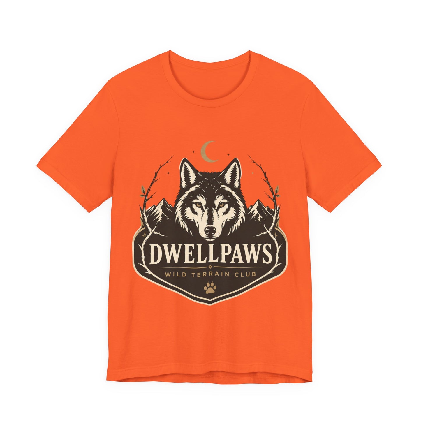 Wolf Crest T‑Shirt — Dwell Paws Wild Terrain Club Graphic Tee