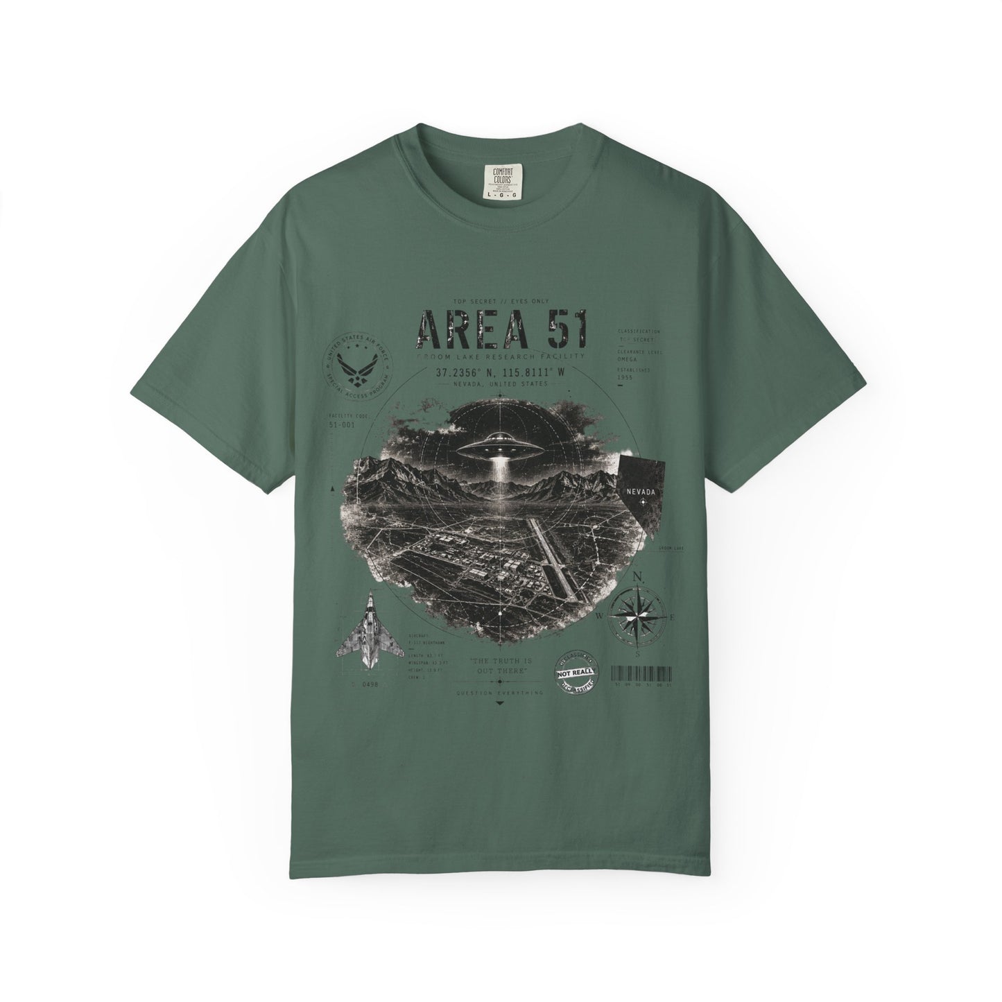 Area 51 - Unisex Garment-Dyed T-shirt