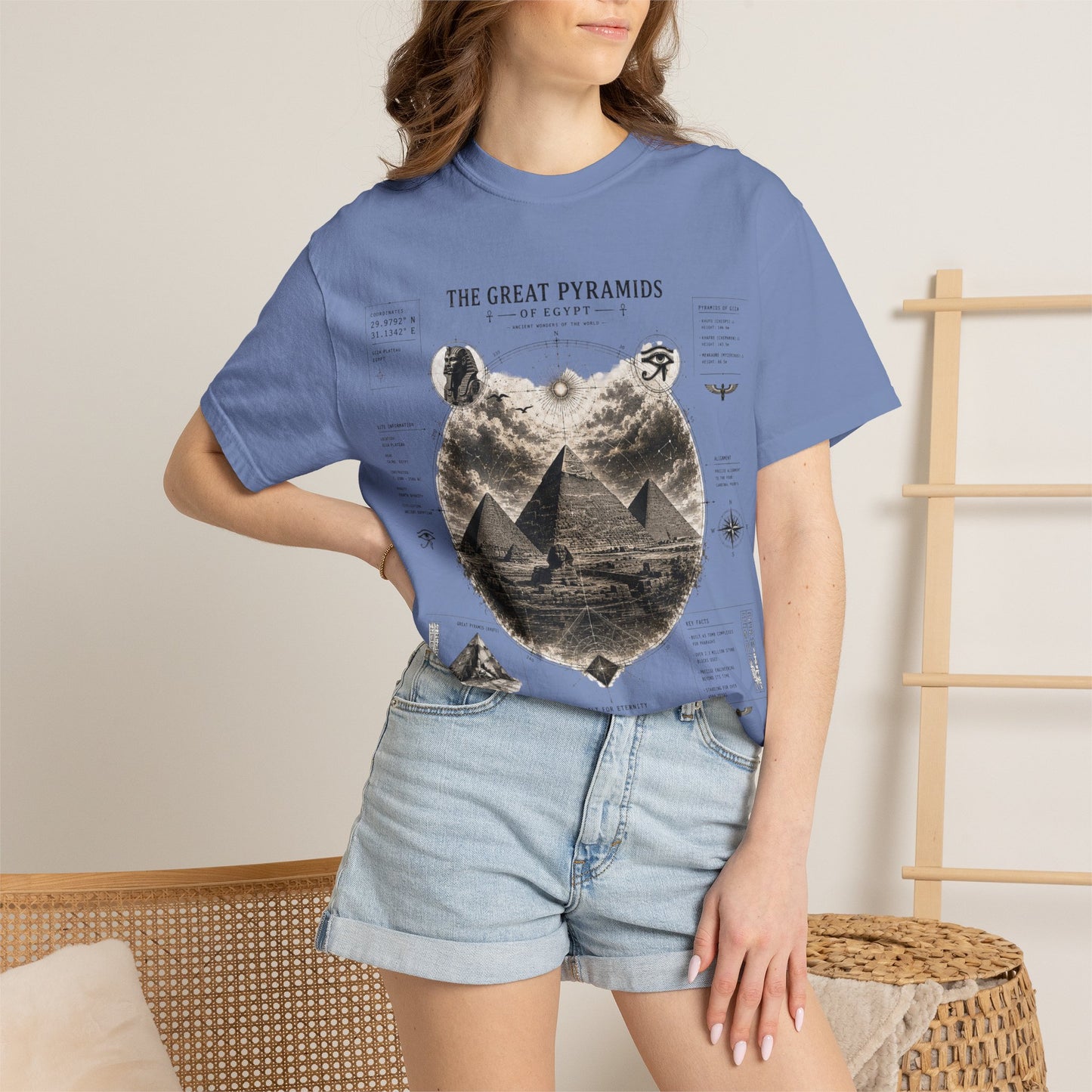 Pyramids Exploration T-Shirt — The Great Pyramids Vintage Graphic Tee