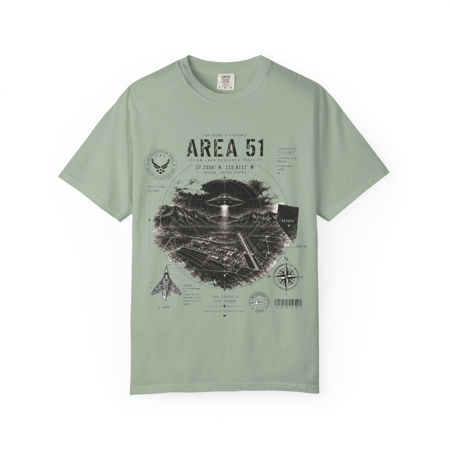 Area 51 - Unisex Garment-Dyed T-shirt