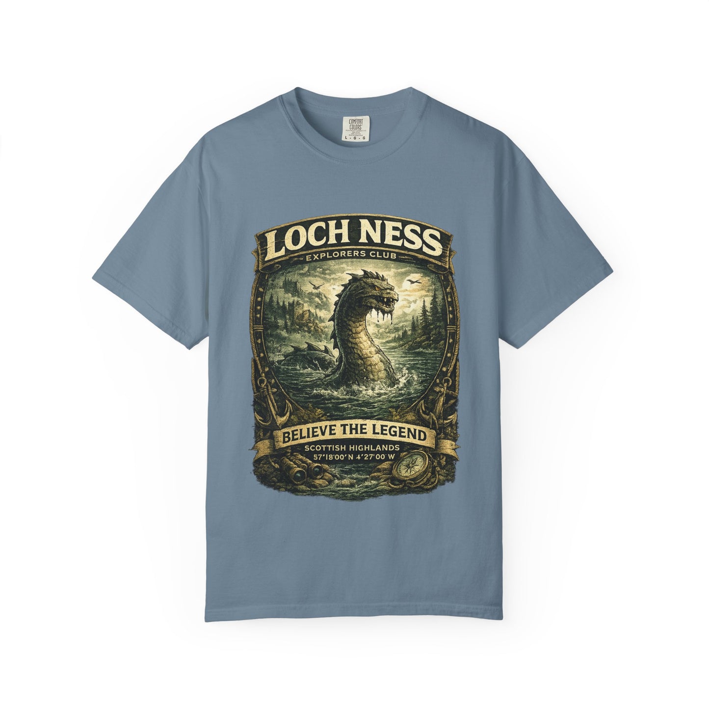 Loch Ness Monster T-Shirt — "Believe the Legend" Vintage Scottish Nessie Tee