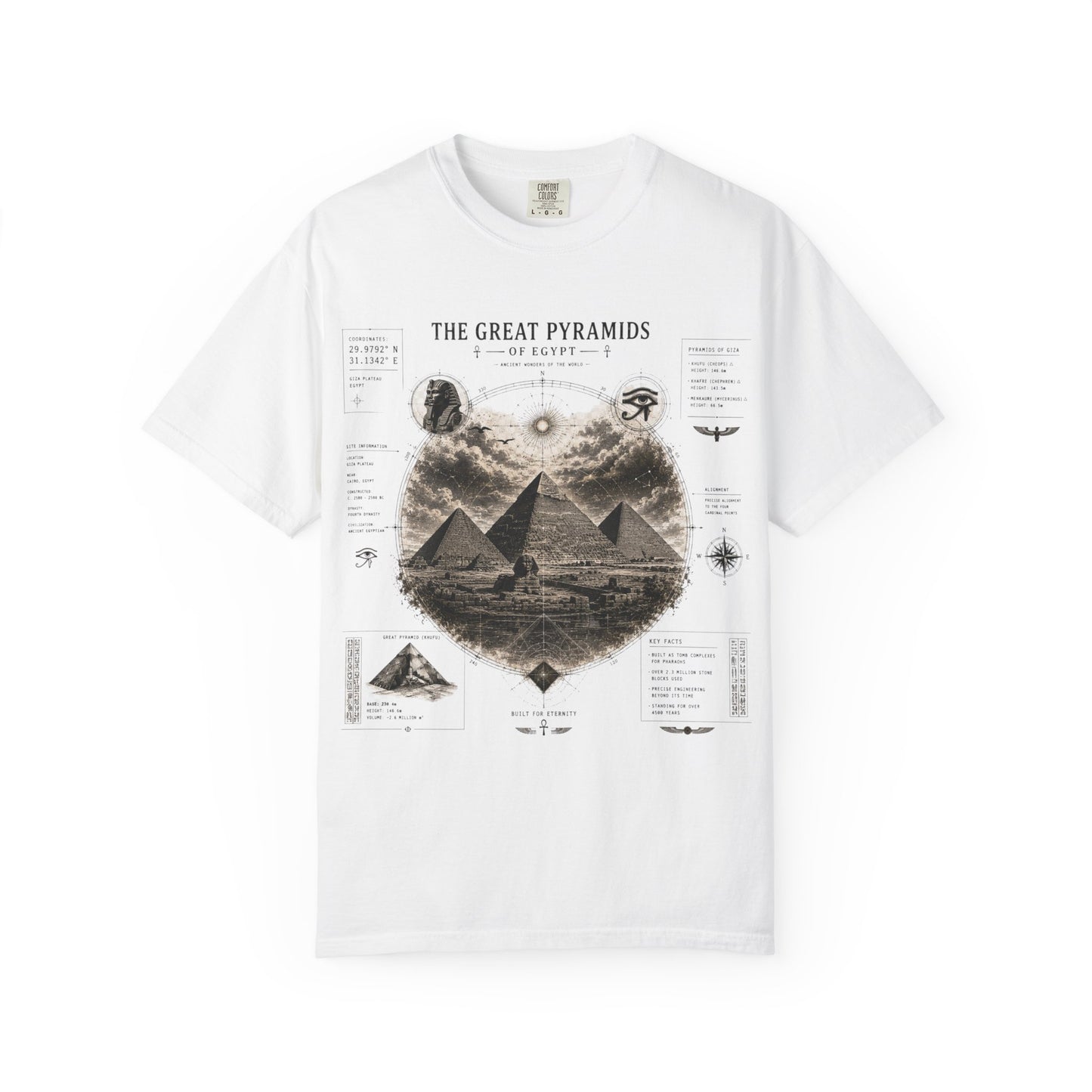 Pyramids Exploration T-Shirt — The Great Pyramids Vintage Graphic Tee