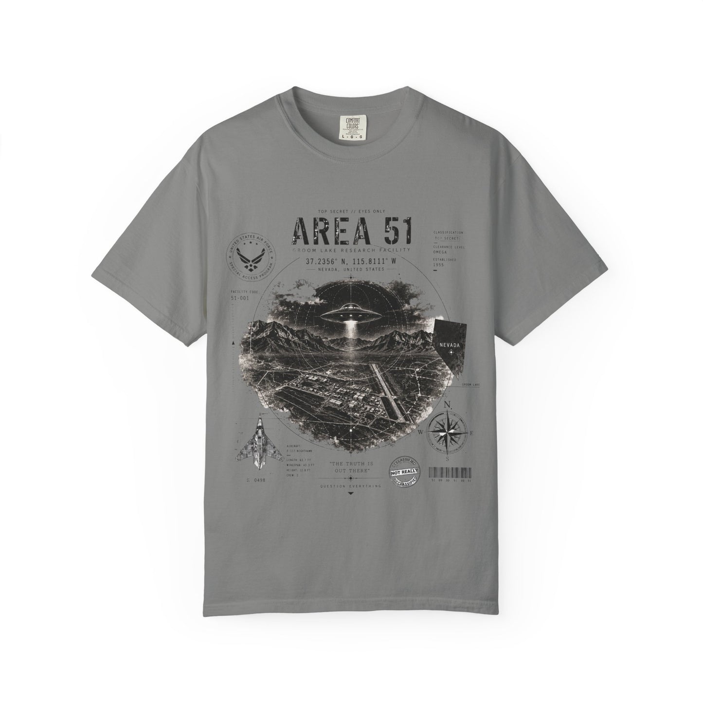 Area 51 - Unisex Garment-Dyed T-shirt