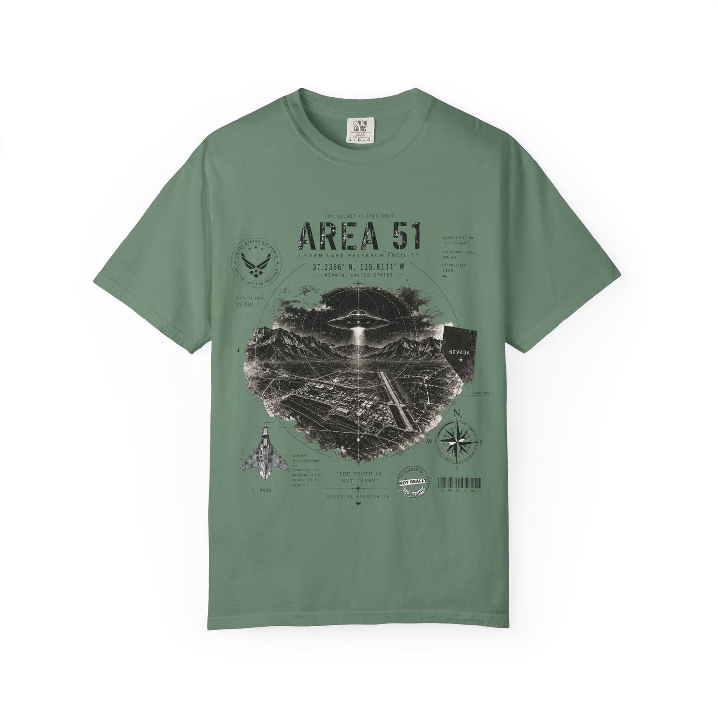 Area 51 - Unisex Garment-Dyed T-shirt
