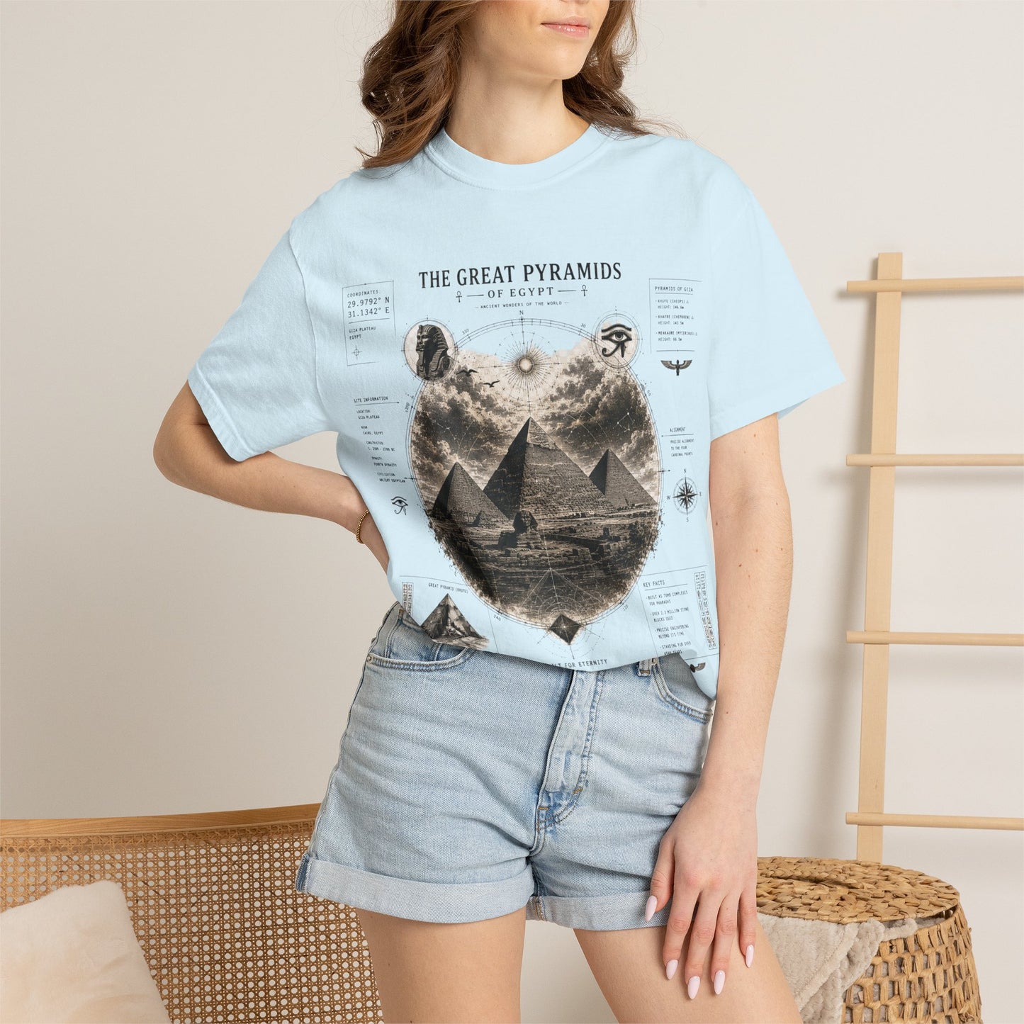 Pyramids Exploration T-Shirt — The Great Pyramids Vintage Graphic Tee