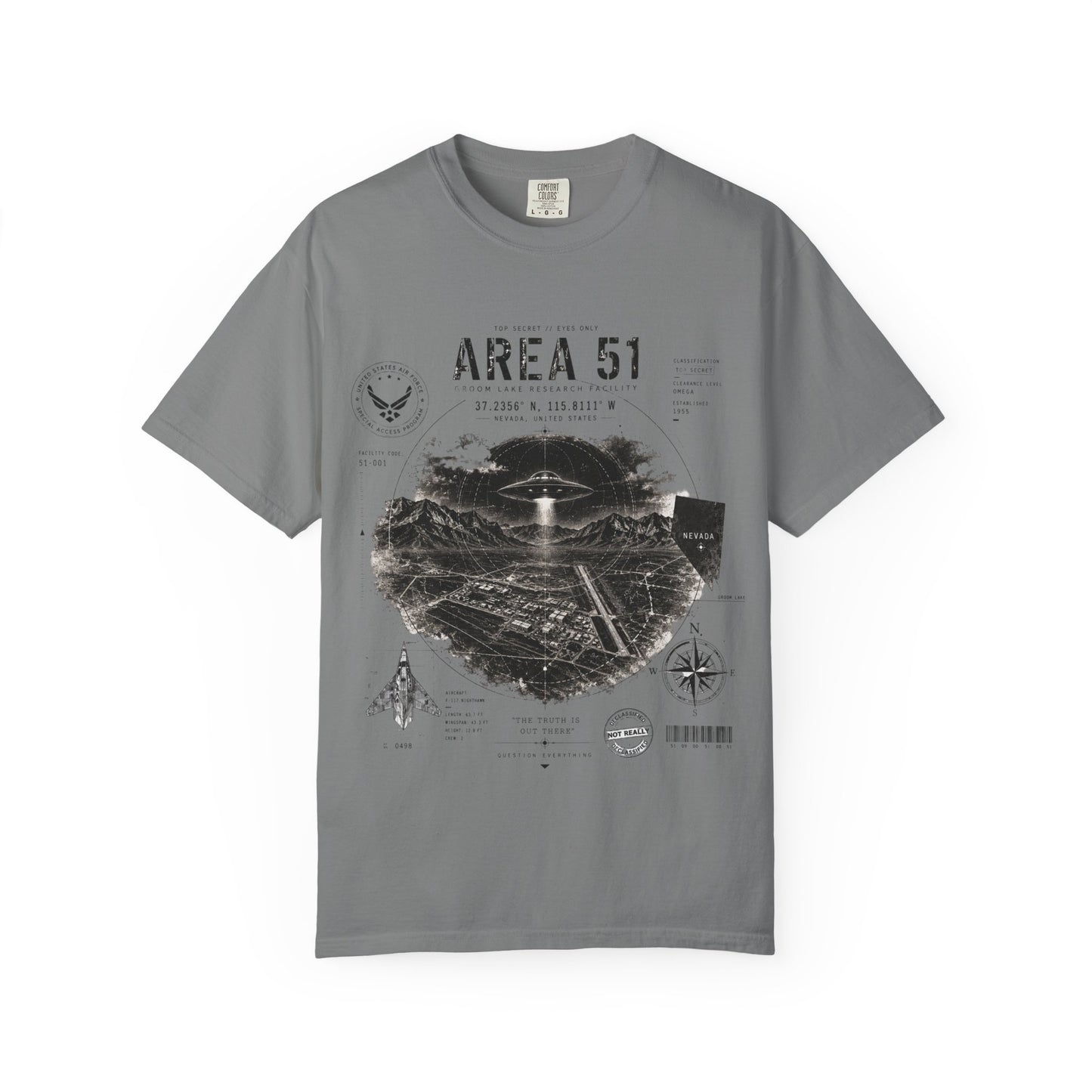 Area 51 - Unisex Garment-Dyed T-shirt