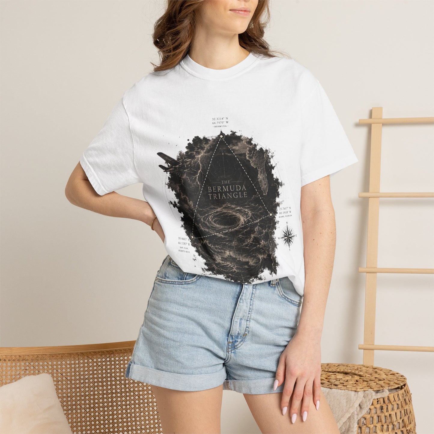 The Bermuda Triangle-Unisex Garment-Dyed T-shirt