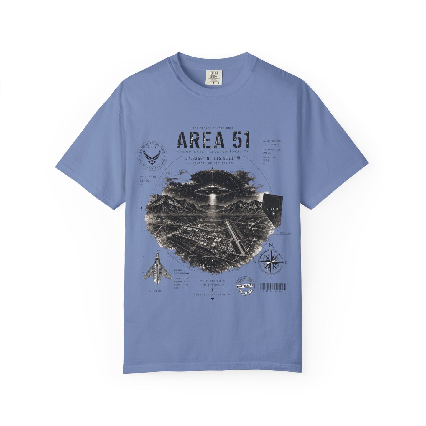 Area 51 - Unisex Garment-Dyed T-shirt