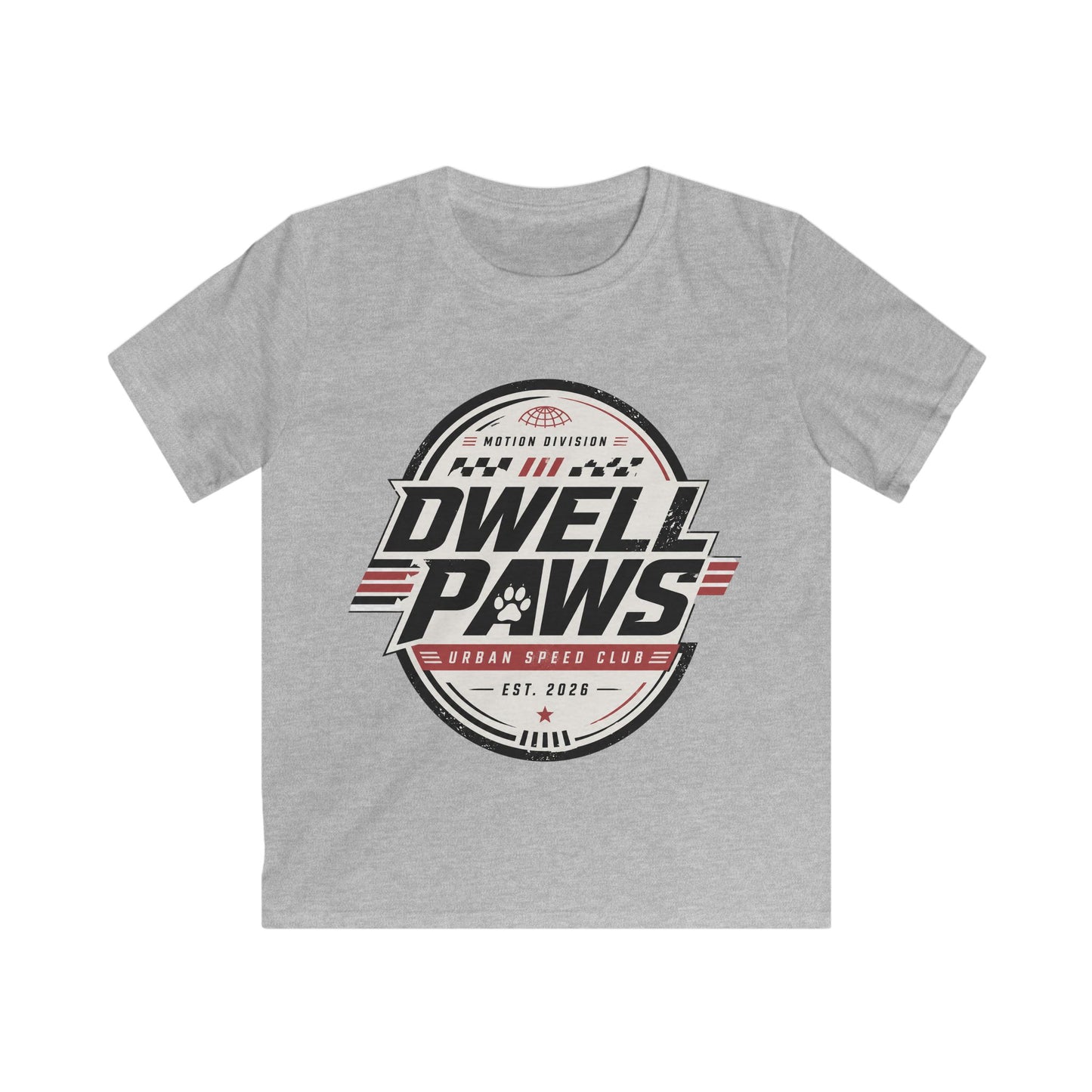 Kids Tee — Dwell Paws Vintage Racing Club Graphic Shirt