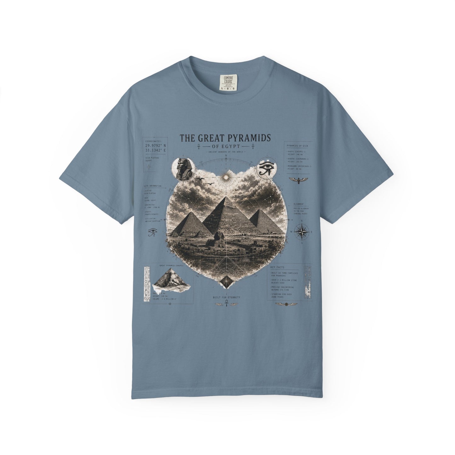 Pyramids Exploration T-Shirt — The Great Pyramids Vintage Graphic Tee