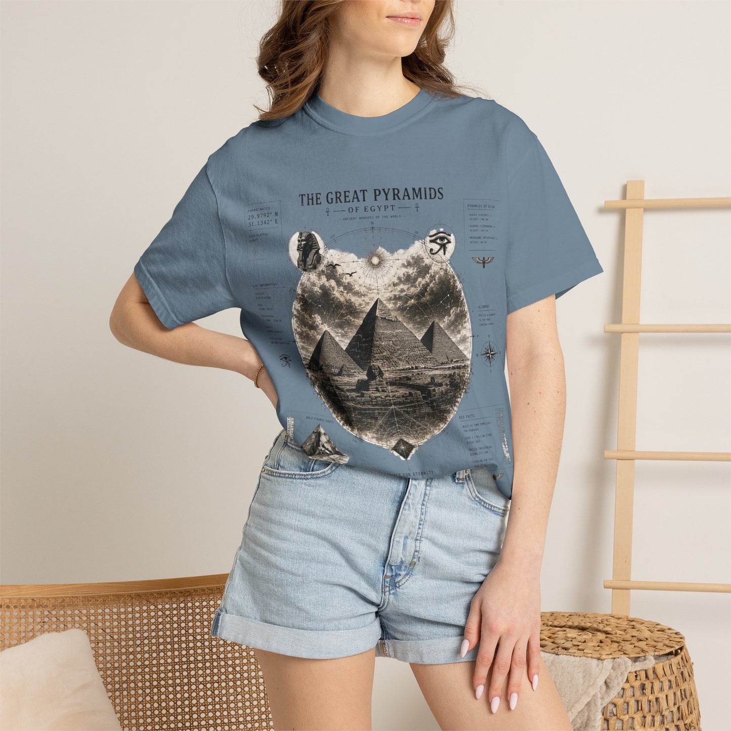 Pyramids Exploration T-Shirt — The Great Pyramids Vintage Graphic Tee