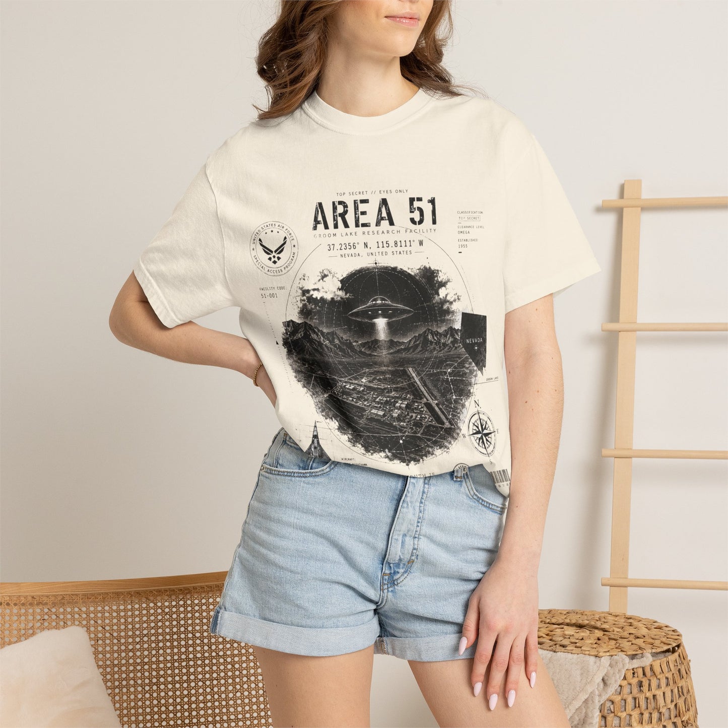 Area 51 - Unisex Garment-Dyed T-shirt