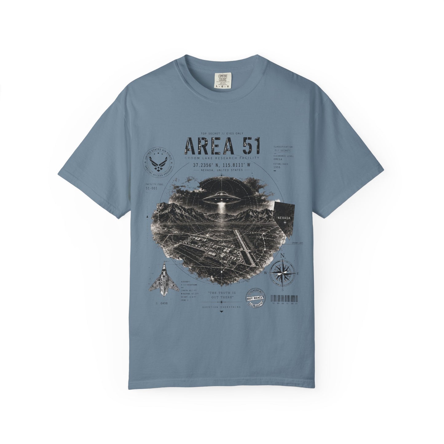 Area 51 - Unisex Garment-Dyed T-shirt