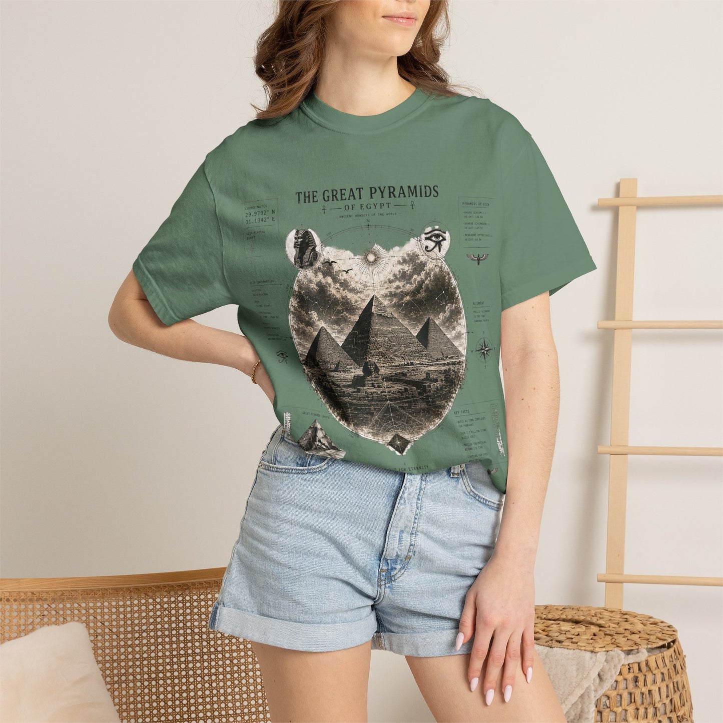 Pyramids Exploration T-Shirt — The Great Pyramids Vintage Graphic Tee