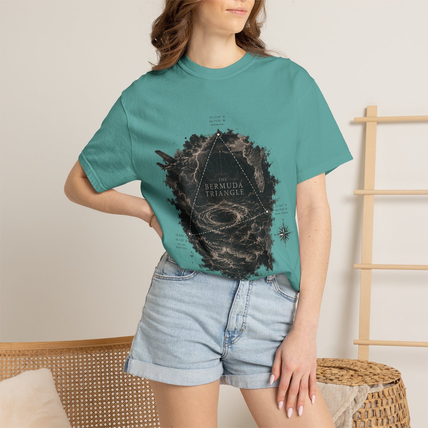 The Bermuda Triangle-Unisex Garment-Dyed T-shirt