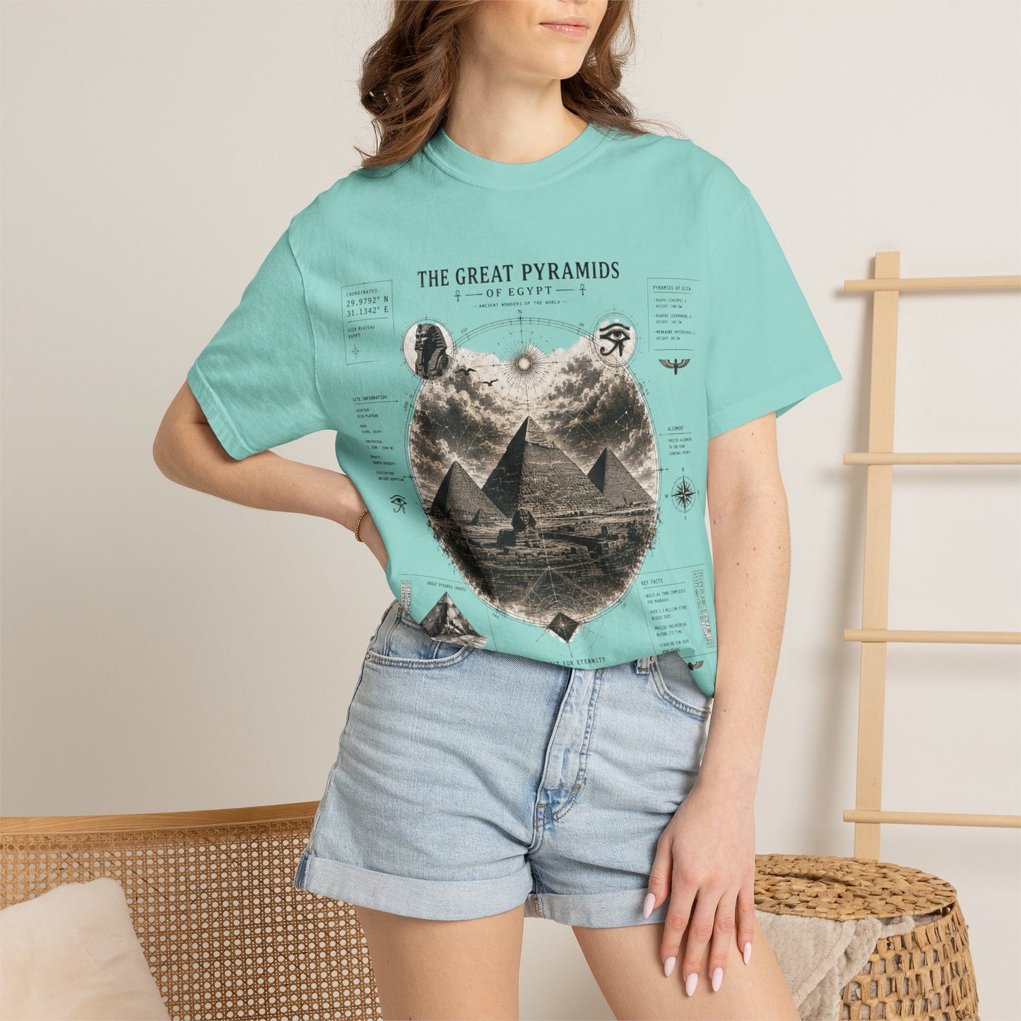 Pyramids Exploration T-Shirt — The Great Pyramids Vintage Graphic Tee