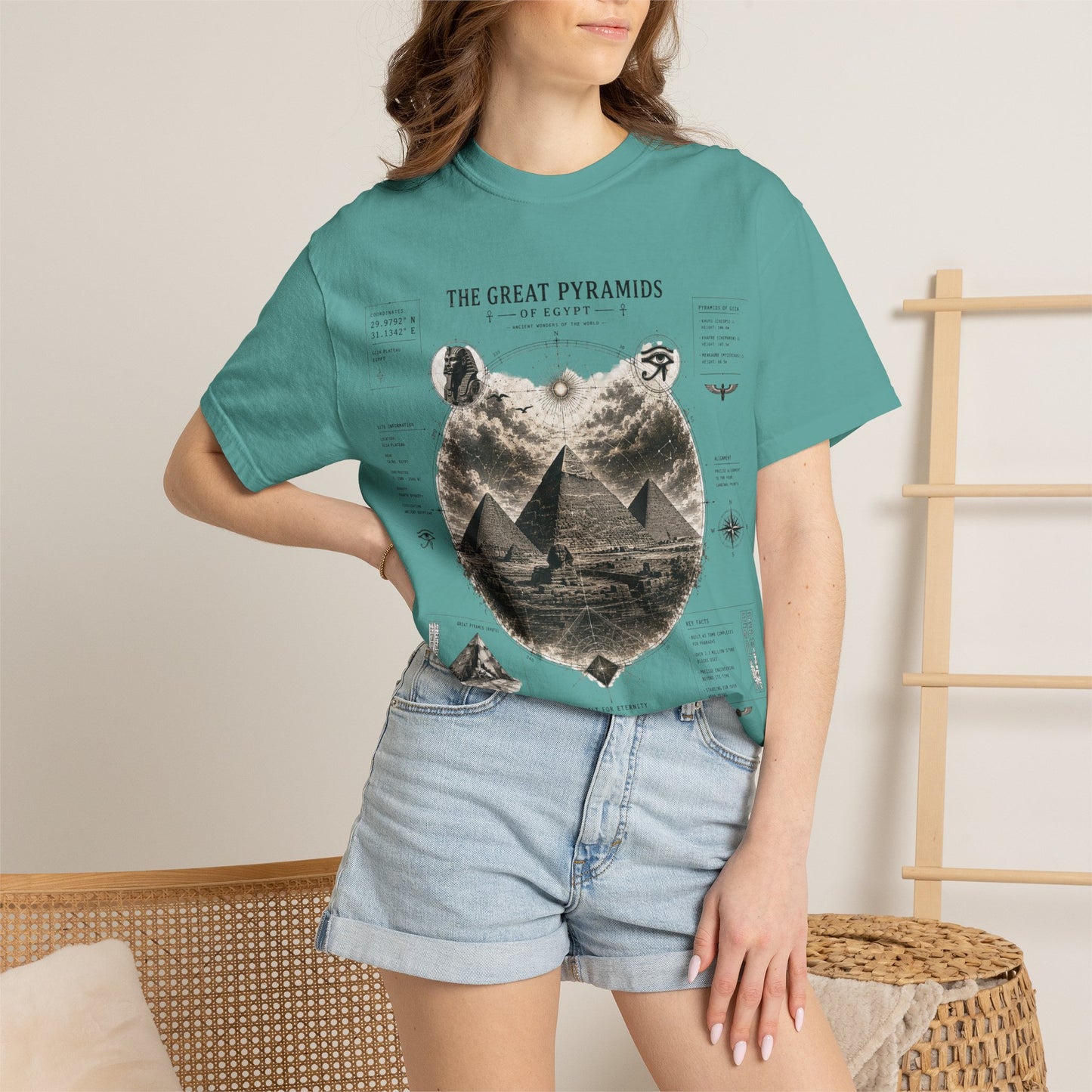Pyramids Exploration T-Shirt — The Great Pyramids Vintage Graphic Tee
