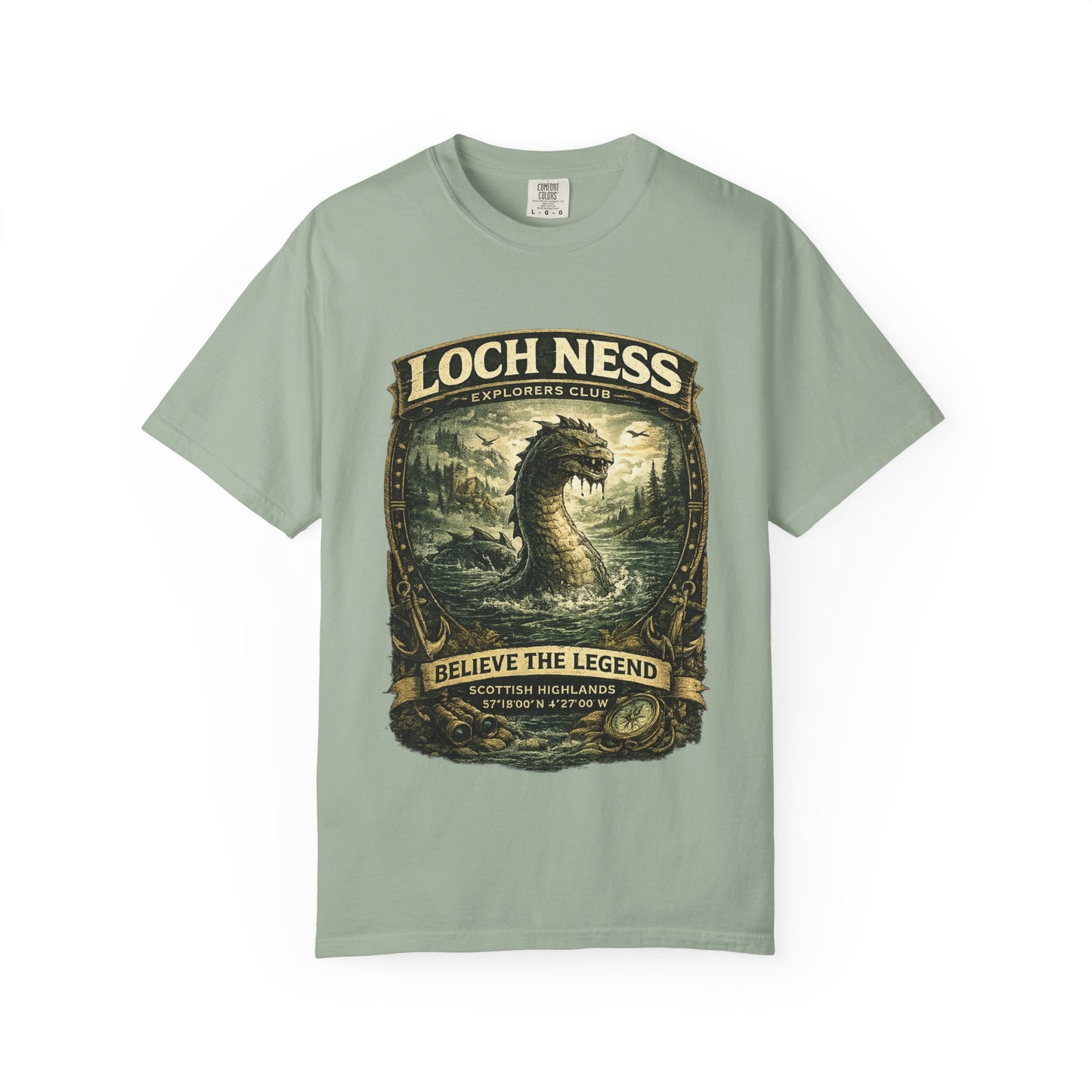Loch Ness Monster T-Shirt — "Believe the Legend" Vintage Scottish Nessie Tee