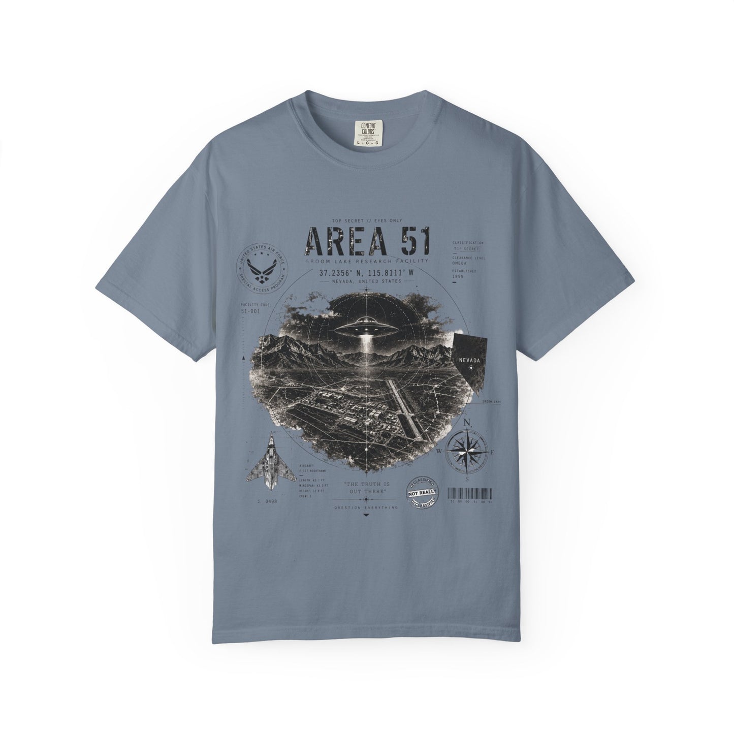 Area 51 - Unisex Garment-Dyed T-shirt